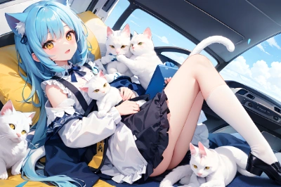 白猫と少女