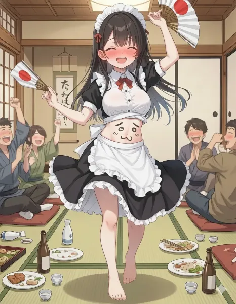 はらおどりメイドさん