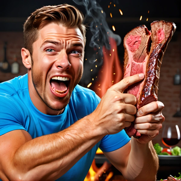 ウンダバー＿飯テロコレクション　でっかいお肉なのよね！！