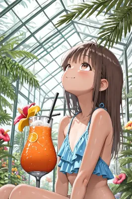 温室の中の自然