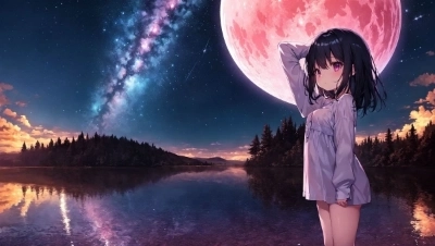 赤い月夜
