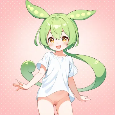 豆耳少女の朝のわくわく挨拶