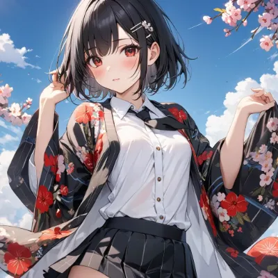 黒髪の女の子39