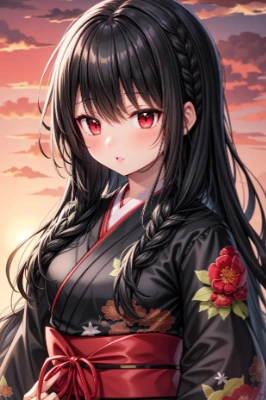 和服美少女