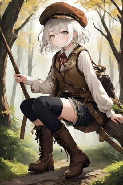 なぜか探検家ぽいイラストになった