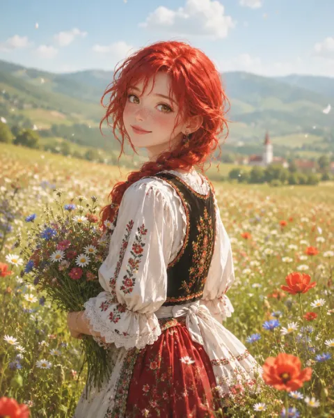 赤髪の女の子