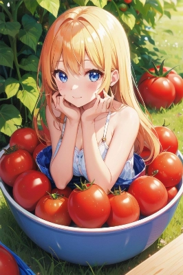 美少女 トマト