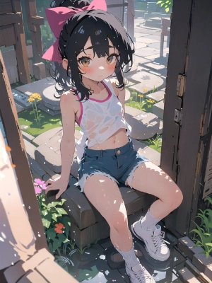 夏休みの少女