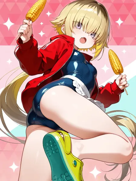 ジャージ×スク水×エプロン