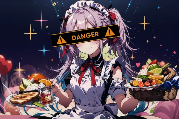 瓶底メガネのメイドさん（おまけ）