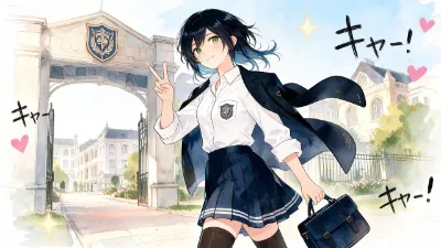 女子校でモテている