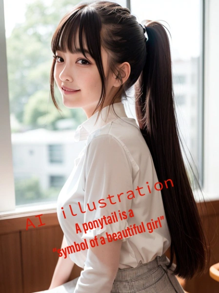 ポニーテール美少女