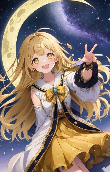 三日月の似合う少女