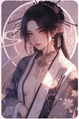 神秘の黒髪美女