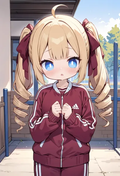 ジャージ姿のご令嬢