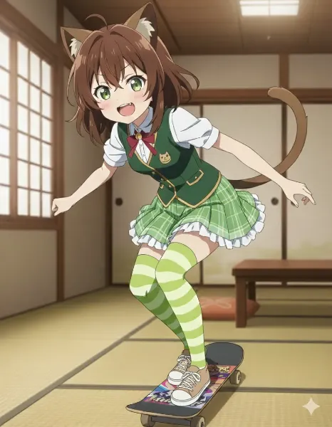 部屋でスケボー禁止