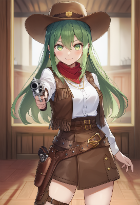 緑髪のカウボーイガール、荒野の決闘