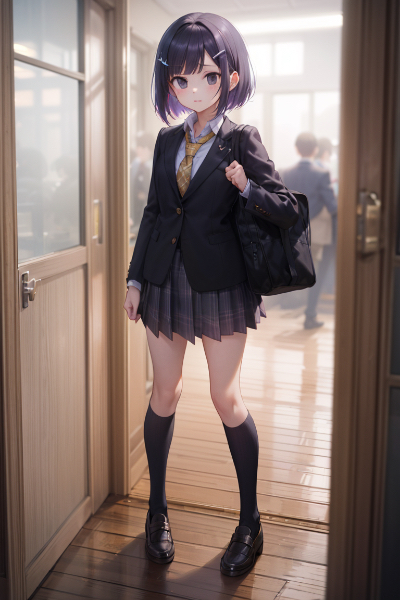 うちのボブ娘（尾行するJK）