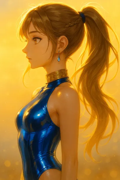 夕陽に誓う青き戦士の決意