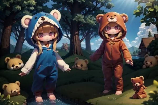 ある日、森の中……