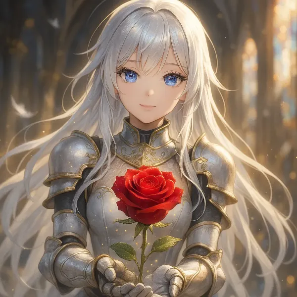 銀髪の騎士と運命の赤い薔薇