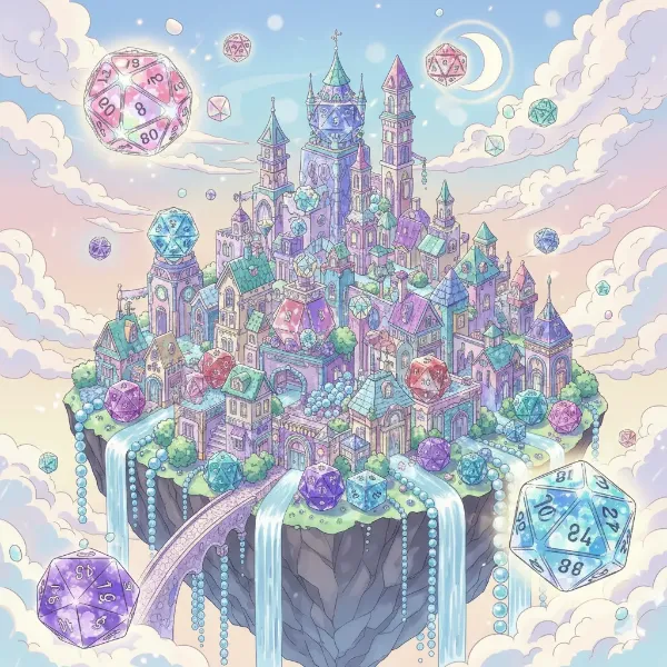 ダイスセットで出来た町