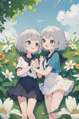 仲良し双子姉妹