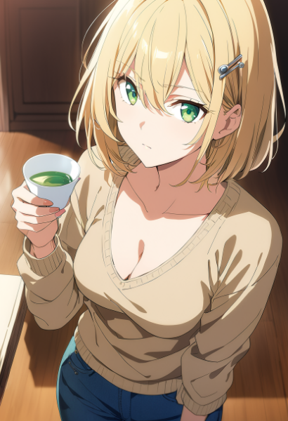 ゆったり目のセーター