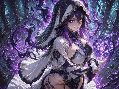 紫焔に微笑む禁断の魔女