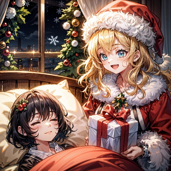 黒髪＆ブロンド・クリスマスイブ