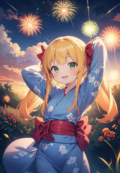 田舎と花火大会