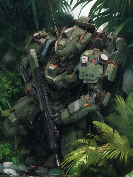 暑き森に隠れる