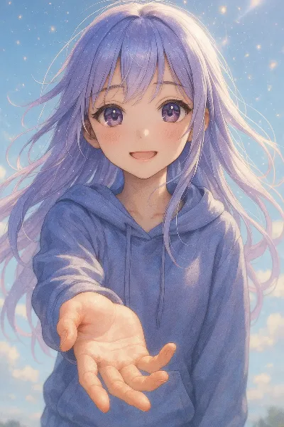 紫髪の少女が差し伸べる夢の手