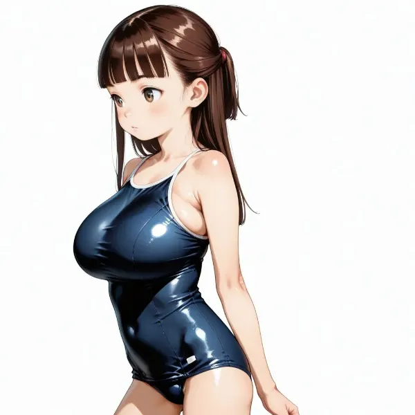 爆乳スク水