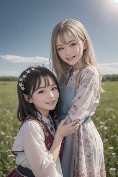 お花畑で捕まえて。