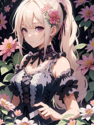 black dress girl
