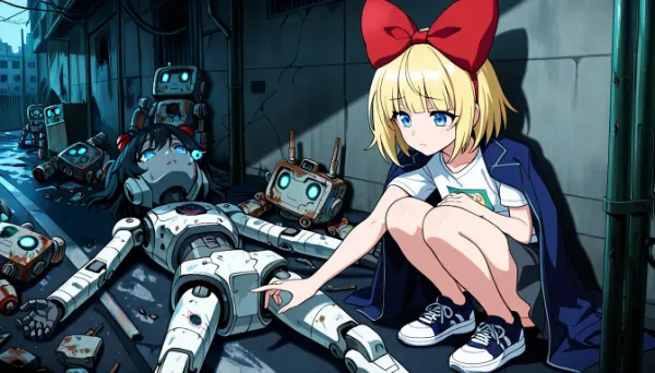 ロボットの残骸がいっぱいあるんだけど・・・・