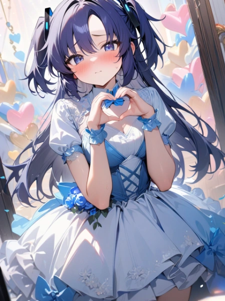 ドレスユウカの恥ずかし愛情表現【ブルアカ・早瀬ユウカ】