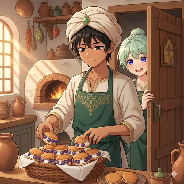 🍇とクリームを挟んだらブッセのようになってしまった。