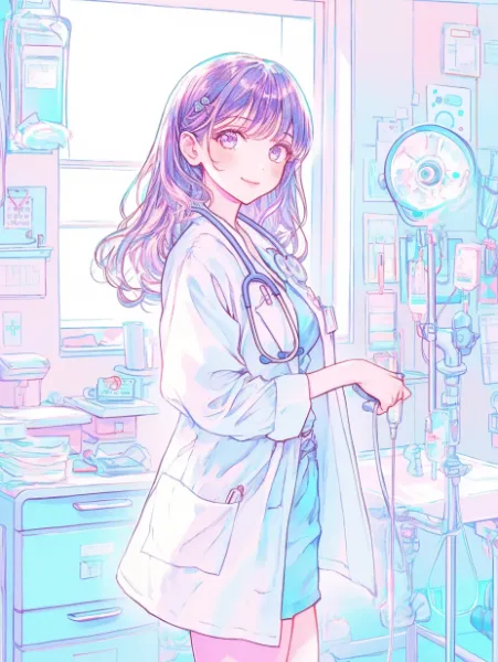 No.1855  病院のドクターガール