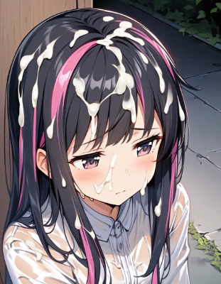 白〇液が降る街で