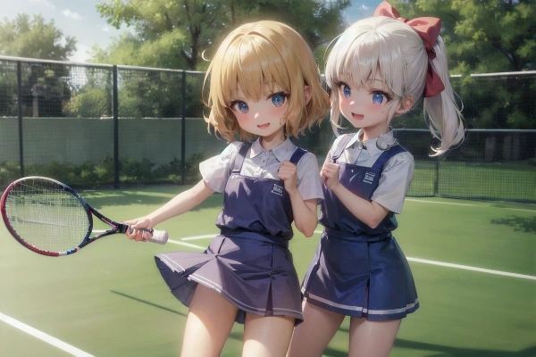 テニスするよー