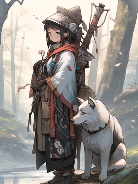 No.986 犬と旅する女の子