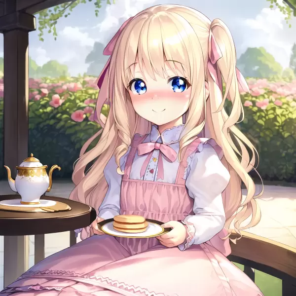 金髪少女とお茶会