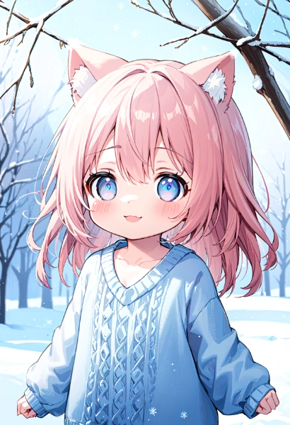 Vネックセーター