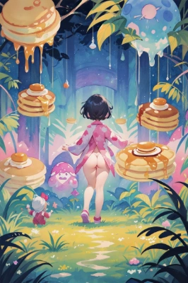逃げ出したパンケーキを追って