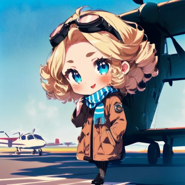 チビ女性飛行士ちゃん