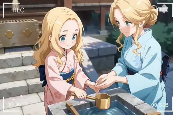 参拝おでこちゃん