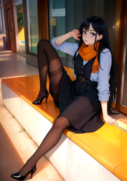 待ちくたびれてお行儀悪くなっちゃった娘