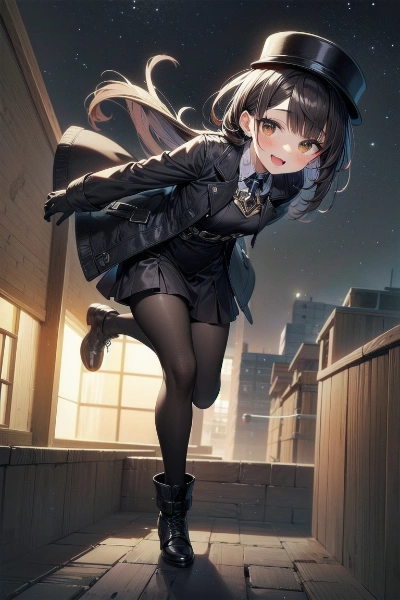 夜街を翔ける影